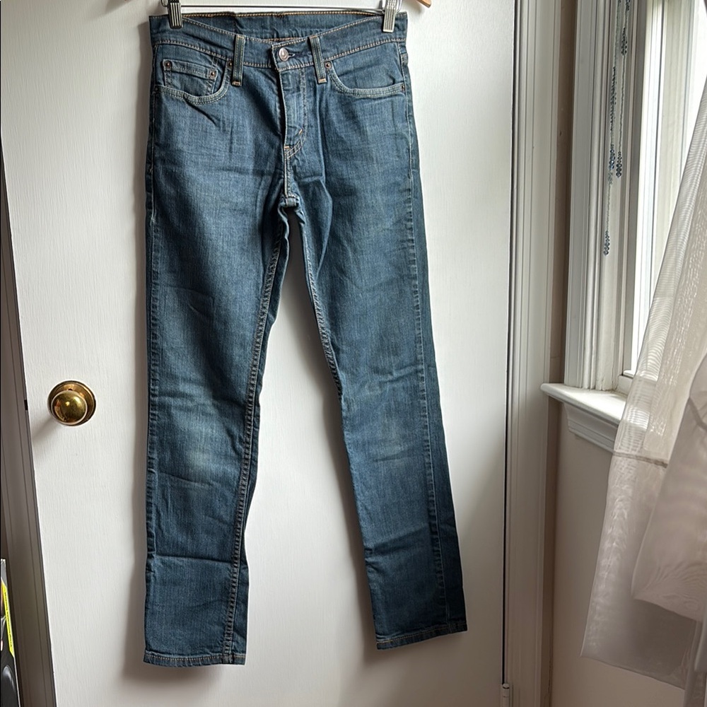Levi’s Blue Straight-Leg Jeans with Regular Fit size Unisex 28x32 - Picture 2 of 11